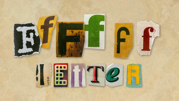 Photo of Ransom Letters – F Letters – Videohive 60675749