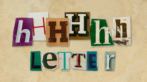 Photo of Ransom Letters – H Letters – Videohive 60689300