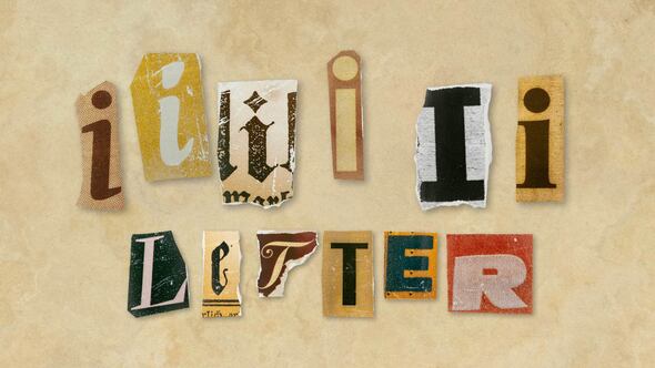 Photo of Ransom Letters – I Letters – Videohive 60689346
