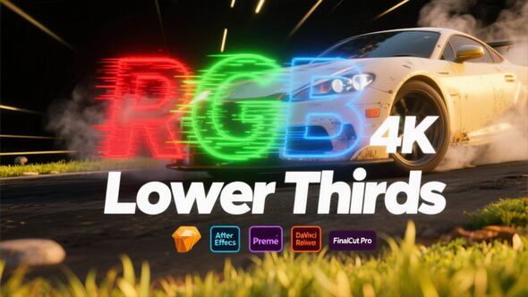Photo of RGB  Lower Thirds / Black & White Bold Titles – Minimal Design Pack MOGRT – Videohive 60769696