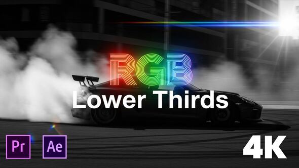 Photo of RGB  Lower Thirds / Black & White Bold Titles – Minimal Design Pack – Videohive 60698644