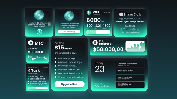 Photo of SaaS Widgets – Videohive 60543699