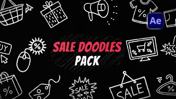 Photo of Sale Doodles Pack – Videohive 60732404