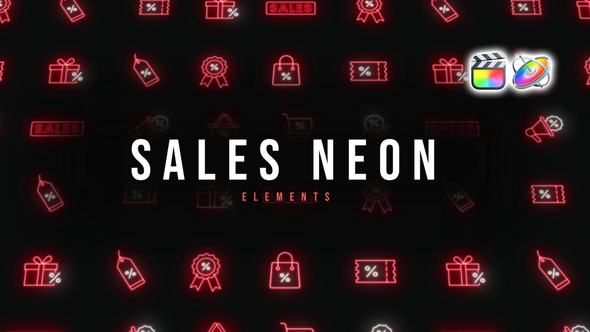 Photo of Sales Neon Icons – Videohive 60722105