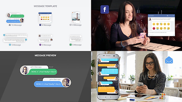 Photo of SMS  Messages Chat Notify Elements – Videohive 20013166