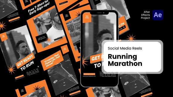 Photo of Social Media Reels – Running Marathon After Effects Project Files – Videohive 60467055