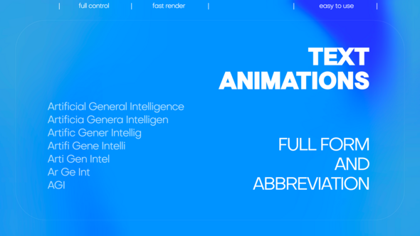 Photo of Text Animations | Abbreviation and Full form – Videohive 60562655