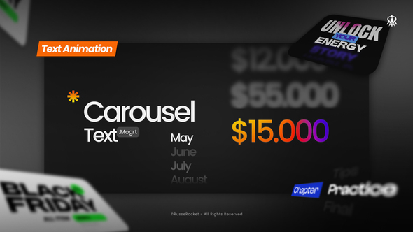 Photo of Text Carousel | MOGRT – Videohive 60733938