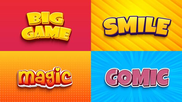 Photo of Text Effect – Cartoon Style 03 – Videohive 60664081