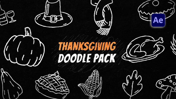 Photo of Thanksgiving Doodles Pack – Videohive 60631874