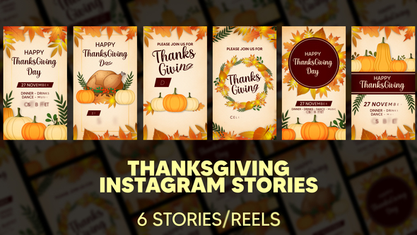 Photo of Thanksgiving Instagram Stories – Videohive 60698954