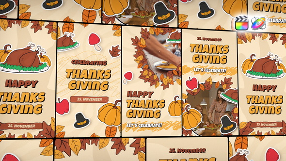 Photo of Thanksgiving Stories Pack | FCPX – Videohive 60650133