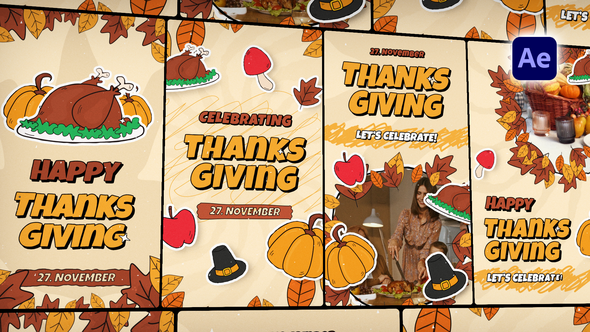 Photo of Thanksgiving Stories Pack – Videohive 60649483