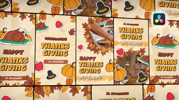 Photo of Thanksgiving Stories Pack – Videohive 60649579