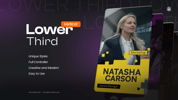 Photo of Vertical Lower Thirds – Videohive 60660071