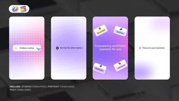 Photo of Vertical Motion Intro for FCPX – Videohive 60704172