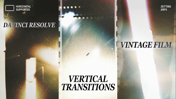 Photo of Vertical Vintage Film Transitions | Davinci Resolve Macros – Videohive 60840835