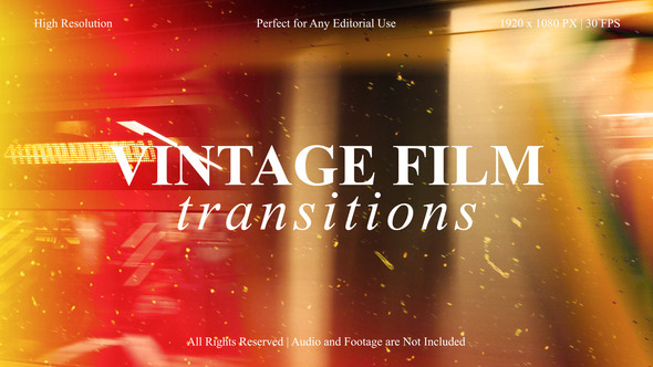 Photo of Vintage Film Transitions Pack for After Effects – Videohive 60732358