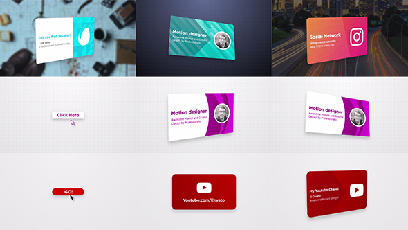 Photo of Visit Card Logo Opener – Interactive Click Animation, Rotating Business Card Reveal and Corporate Id – Videohive 20419533