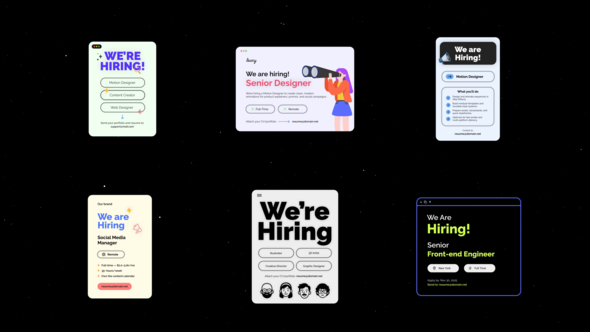 Photo of We Are Hiring – Videohive 60881333