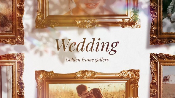 Photo of Wedding Golden Frame Gallery – Videohive 60680966