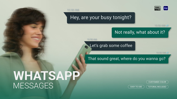 Photo of Whatsapp Chat Messages – Videohive 60837644