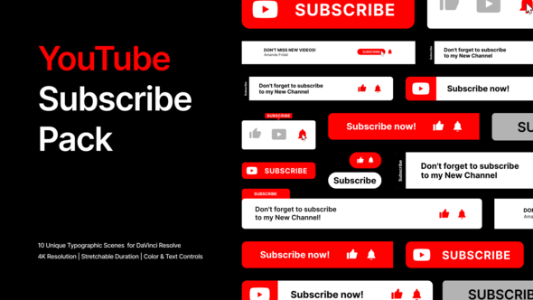 Photo of YouTube Subscribe Pack | DR – Videohive 60738891