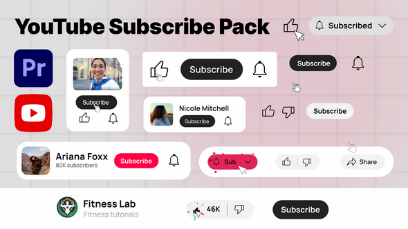 Photo of YouTube Subscribe Pack – Videohive 60798846