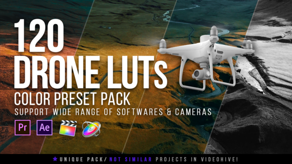 Photo of 120 Cinematic Drone LUTs Pack – Videohive 60923623