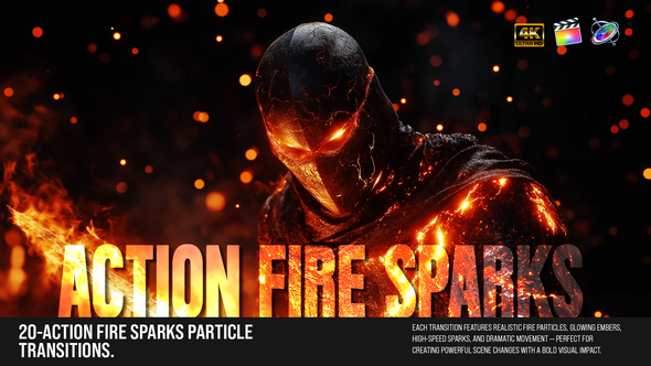 Photo of 20 Fire Sparks Transitions – Cinematic Frame & Fast Motion FX For FCPX – Videohive 60941225