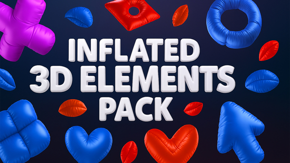 Photo of 3D Glossy Inflated Pack – Trendy Plastic Shapes & Visual FX For DR – Videohive 61061447