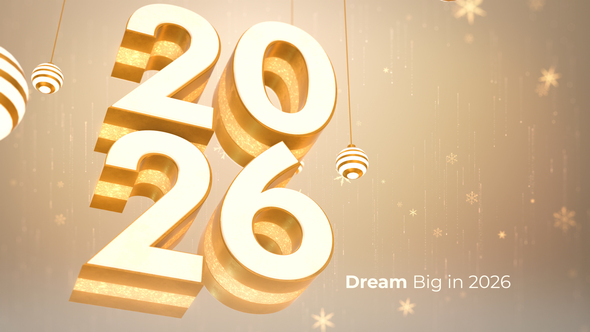 Photo of 3D Gold New Year 2026 Opener – Videohive 60945859