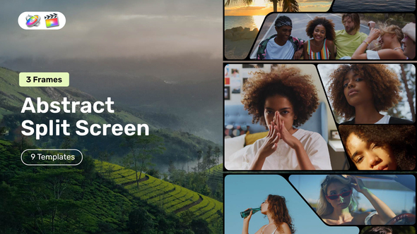 Photo of Abstract Split Screen – 3 Frames for FCPX – Videohive 60922878