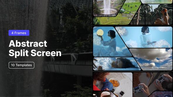 Photo of Abstract Split Screen – 4 Frames – Videohive 61104273