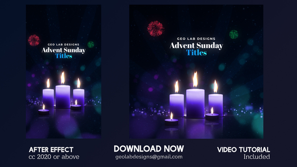 Photo of Advent Sunday Titles – Videohive 60910525