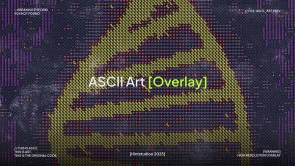 Photo of ASCII Overlay – Videohive 61059364