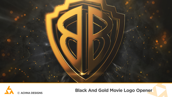 Photo of Black And Gold Movie Logo Opener – Videohive 61009751