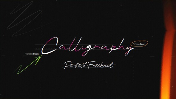 Photo of Calligraphy Text Write On Tool | 7 Custom Shape Fonts with Perfect Freehand Scribble Animation – Videohive 60940144
