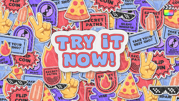 Photo of Cartoon Stickers Transitions – FCPX – Videohive 61069834