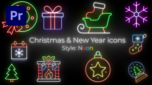 Photo of Christmas Neon Icons Pack – MOGRT – Videohive 61120302