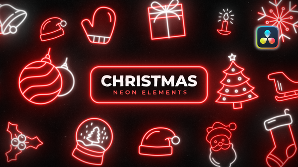 Photo of Christmas Neon Icons – Videohive 61028783