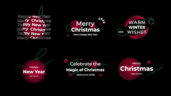 Photo of Christmas & New Year Titles – Videohive 60984817
