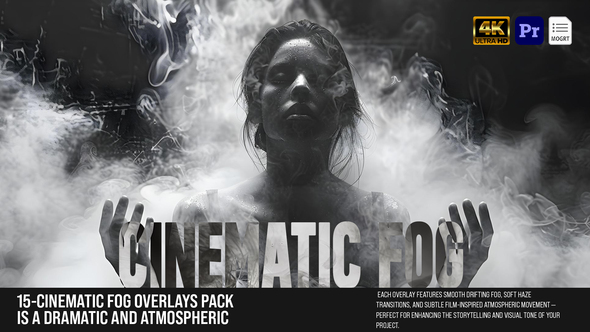 Photo of Cinematic Fog Overlays Pack – Realistic Mist & Atmospheric Film FX MOGRT – Videohive 61000591