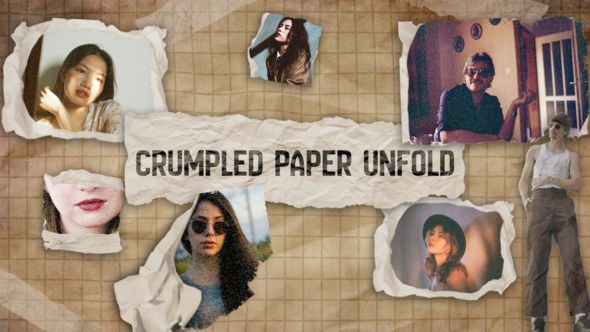 Photo of Crumpled Paper Unfold – Videohive 60935737