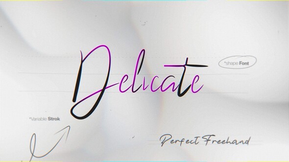 Photo of Delicate Text Write On Tool | 7 Custom Shape Fonts with Perfect Freehand Scribble Animation – Videohive 60940171