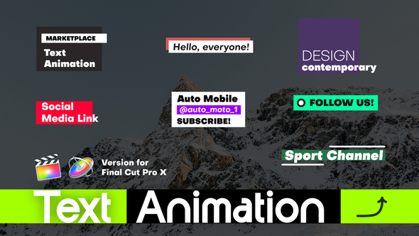Photo of Dynamic Text Animation | FCPX – Videohive 61125989