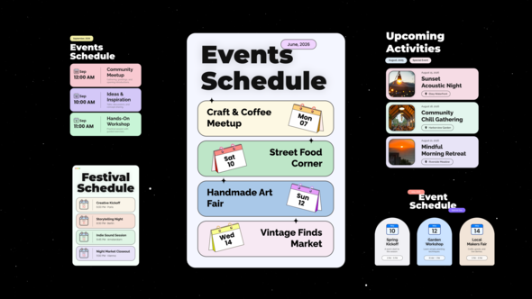 Photo of Events List – Videohive 60947716