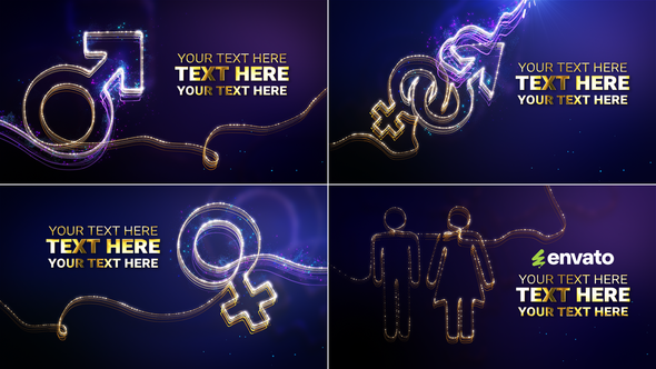 Photo of Gender Neon Symbols Intro // Gender Show – Videohive 60954398