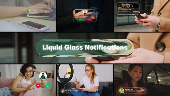 Photo of Glass Liquid Notifications – Videohive 60980718