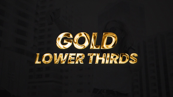 Photo of Gold Lower Thirds – Videohive 60937368